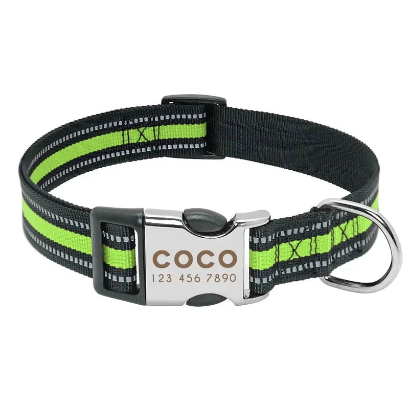 Personalized Reflective Dog Collar - Poochi Paws