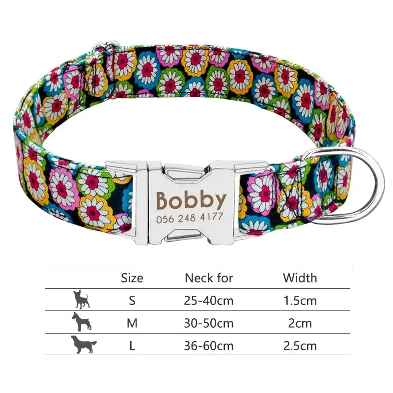 Personalized Reflective Dog Collar - Poochi Paws