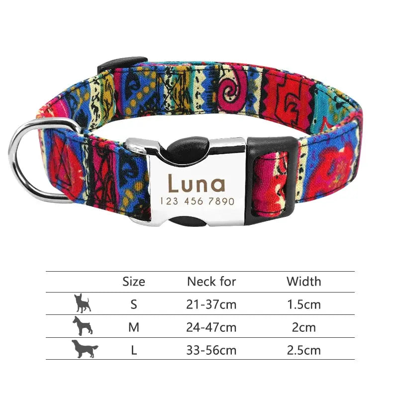 Personalized Reflective Dog Collar - Poochi Paws