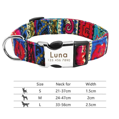 Personalized Reflective Dog Collar - Poochi Paws