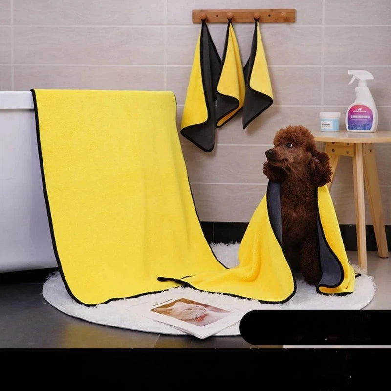 Ultra-Absorbent Microfiber Dog Bath Towel & Robe AliExpress