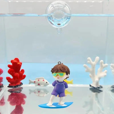 Cute Floating Aquarium Decor: Diver, Surfer, & Whale AliExpress