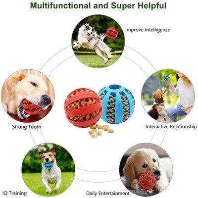 Durable Rubber Interactive Chew Ball for Dogs and Cats AliExpress