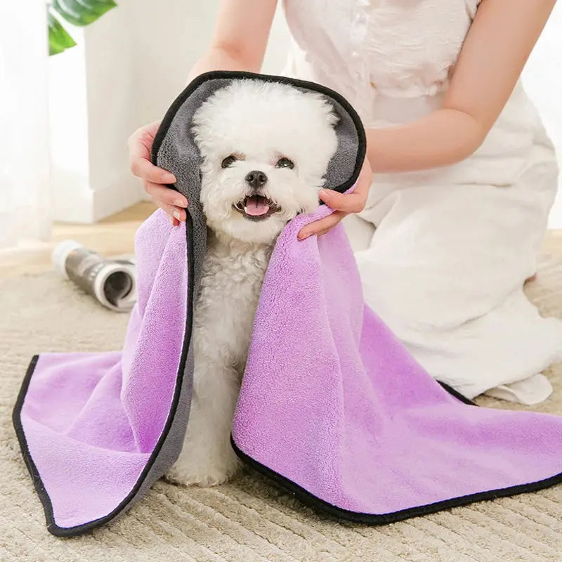 Quick-Dry Soft Pet Towel - Poochi Paws