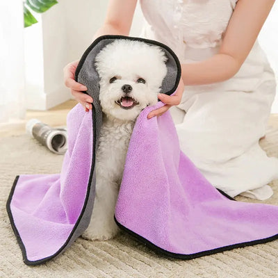 Quick-Dry Soft Pet Towel - Poochi Paws
