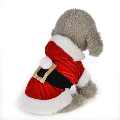 Santa Hooded Christmas Costume for Small Dogs & Cats AliExpress