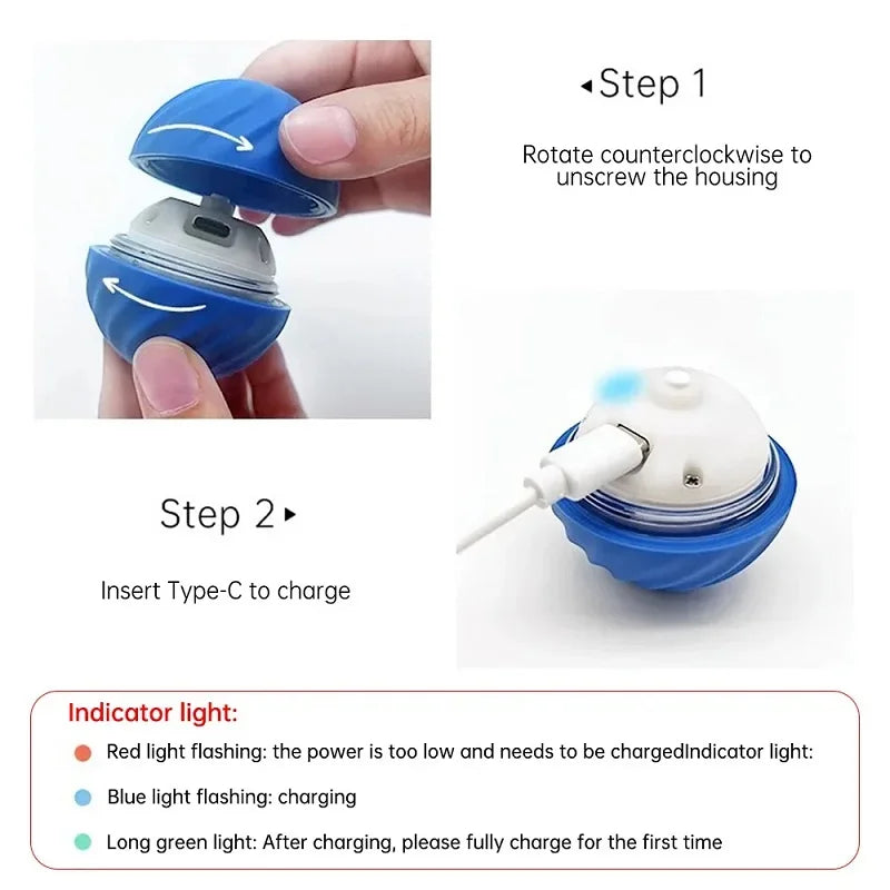 USB Smart Bouncing Dog Toy Ball AliExpress