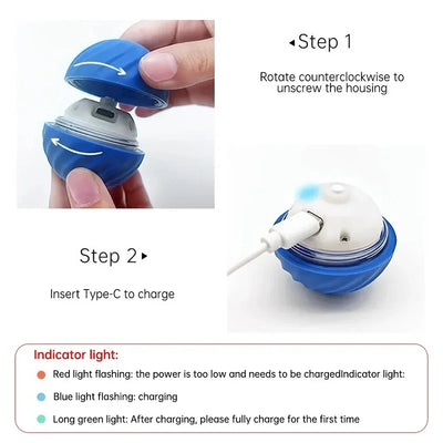 USB Smart Bouncing Dog Toy Ball AliExpress