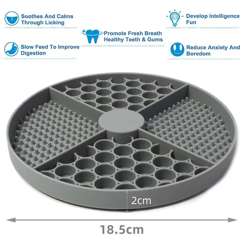Silicone Licking Mat Slow Feeder with Suction for Dogs & Cats AliExpress