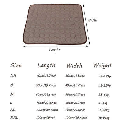 Cool Ice Silk Dog Mat – Summer Comfort Bed for Pets AliExpress