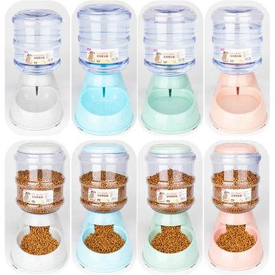 Large Capacity Pet Feeder with Water Dispenser AliExpress