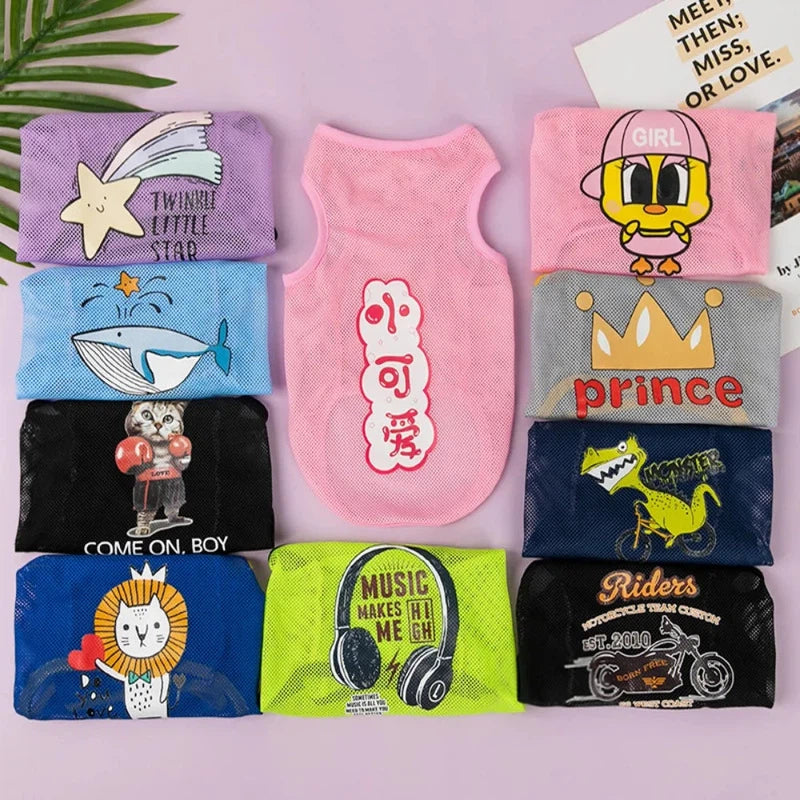 Cute Summer Cat T-Shirt for Dogs & Cats AliExpress