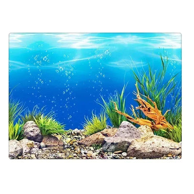 3D Ocean Plant Aquarium Background Poster - Poochi Paws