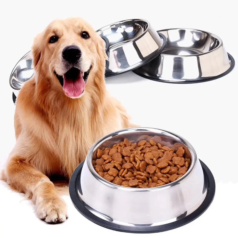 Anti-Skid Stainless Steel Dog Bowl - Spill-Proof Feeder AliExpress