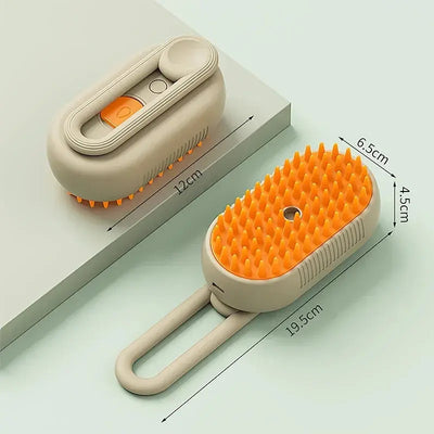 3-in-1 Steamy Pet Brush for Cleaning, Grooming & Massage - Poochi Paws