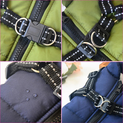 Waterproof Winter Dog Jacket with Built-In Harness AliExpress