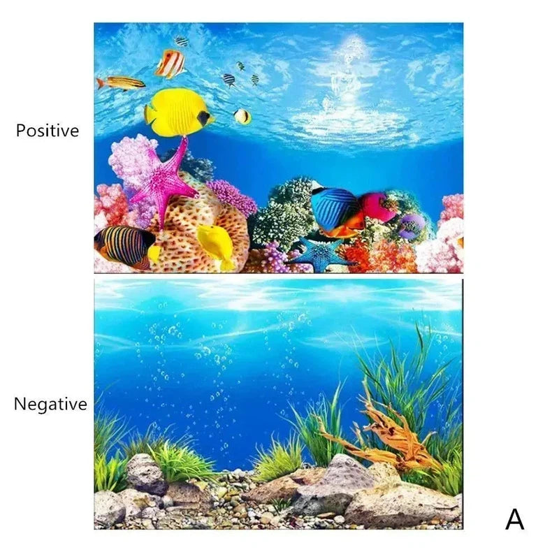 3D Ocean Plant Aquarium Background Poster - Poochi Paws