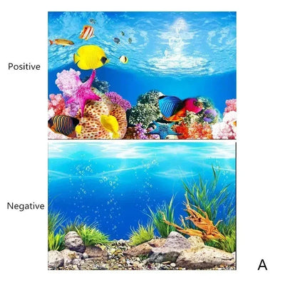 3D Ocean Plant Aquarium Background Poster - Poochi Paws