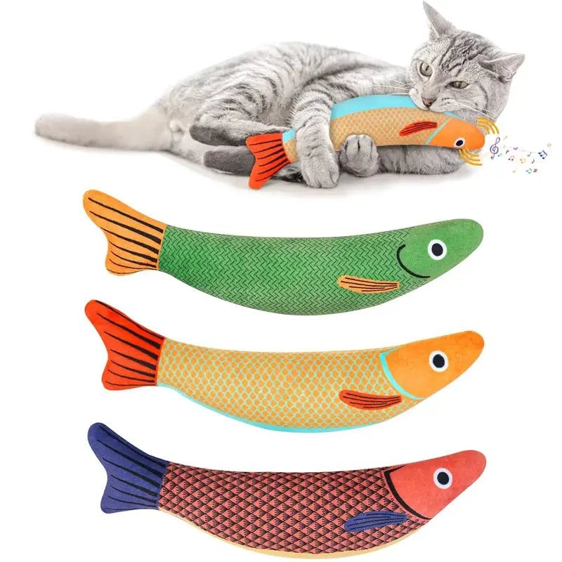 3D Fish Catnip Toy - Interactive Fun for Cats β Poochi Paws