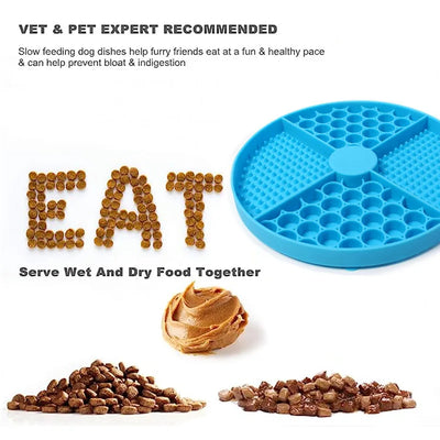 Silicone Licking Mat Slow Feeder with Suction for Dogs & Cats AliExpress