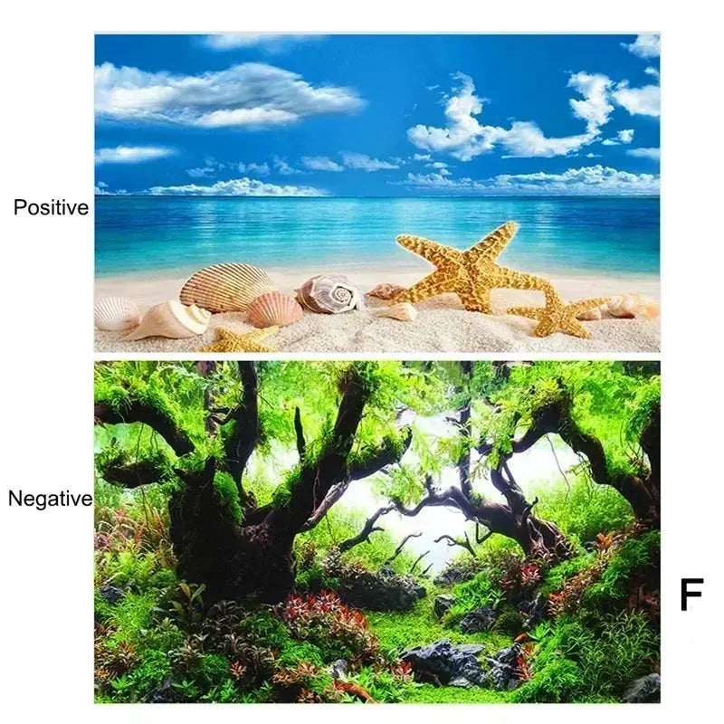 3D Ocean Plant Aquarium Background Poster - Poochi Paws