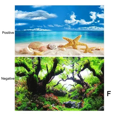 3D Ocean Plant Aquarium Background Poster - Poochi Paws