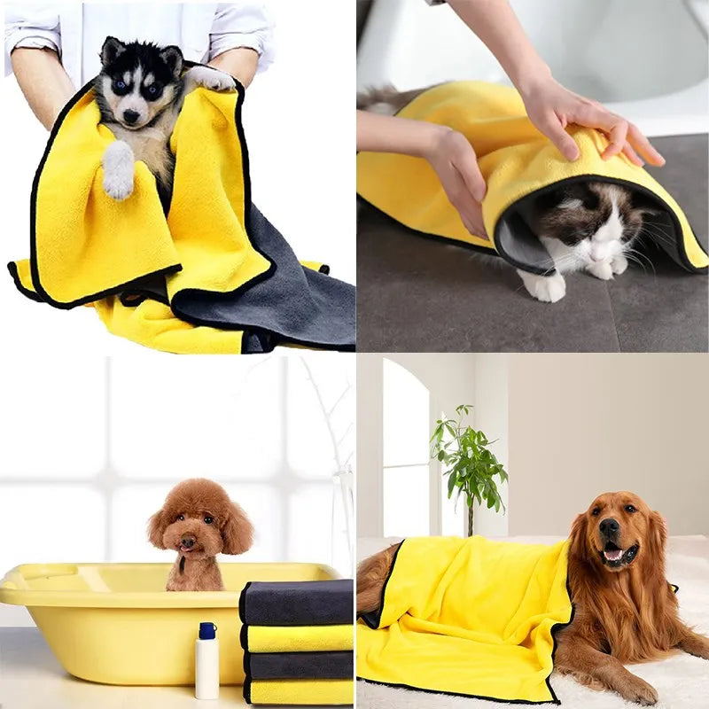 Ultra-Absorbent Quick-Dry Pet Bath Towel AliExpress
