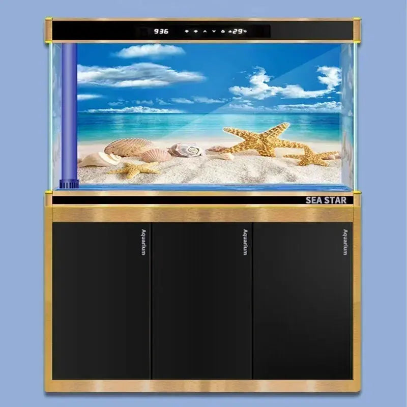 3D Ocean Plant Aquarium Background Poster - Poochi Paws