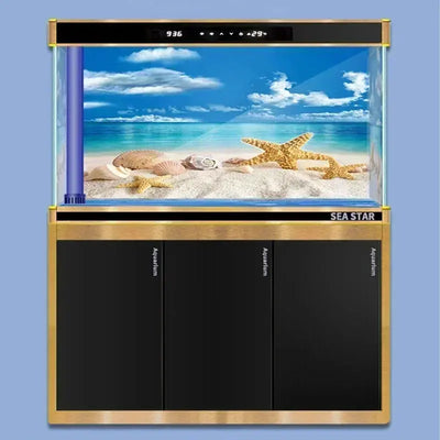 3D Ocean Plant Aquarium Background Poster - Poochi Paws