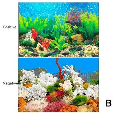 3D Ocean Plant Aquarium Background Poster - Poochi Paws