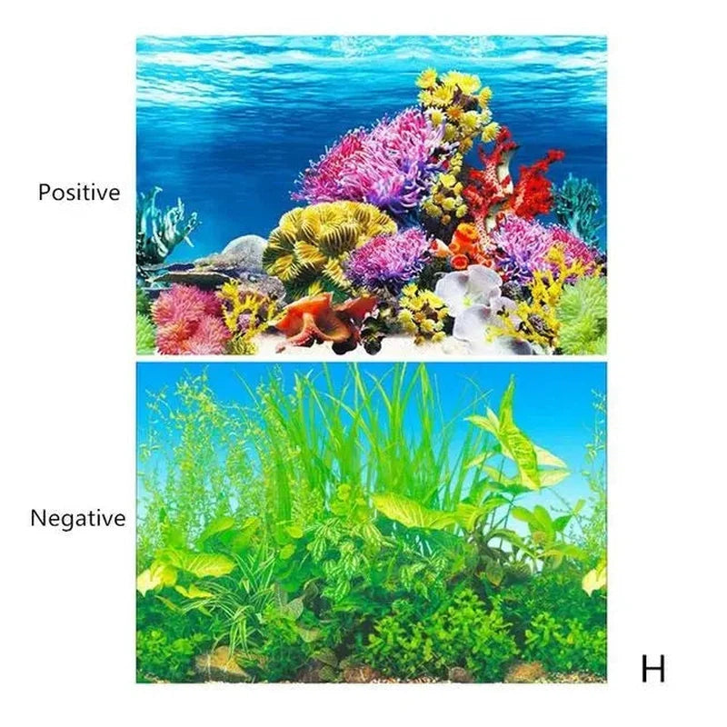 3D Ocean Plant Aquarium Background Poster - Poochi Paws