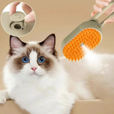 3-in-1 Steamy Pet Brush for Cleaning, Grooming & Massage AliExpress