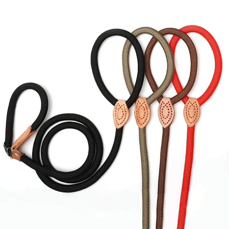 Heavy-Duty Braided Slip Leash for Large Dogs AliExpress