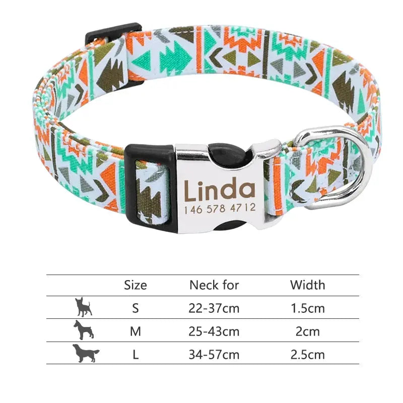 Personalized Reflective Dog Collar - Poochi Paws