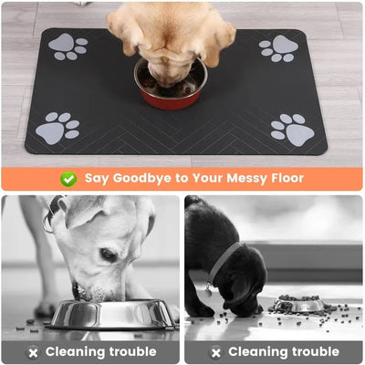 Absorbent Pet Feeding Mat - Poochi Paws