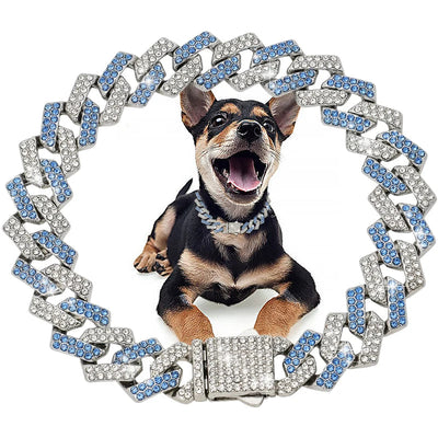 Diamond Cuban Pet Collar Alidrop