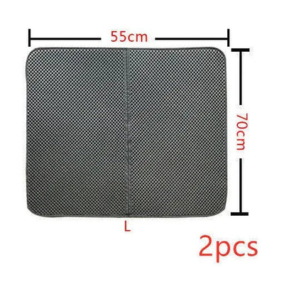 Double Layer Cat Litter Mat - Poochi Paws