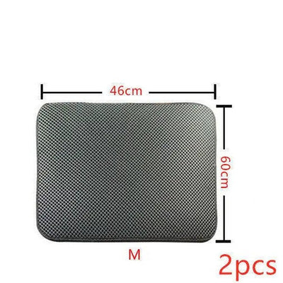 Double Layer Cat Litter Mat - Poochi Paws