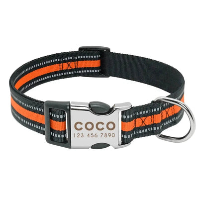 Personalized Reflective Dog Collar - Poochi Paws
