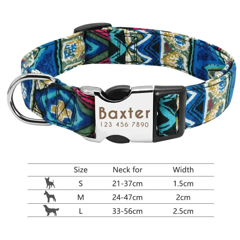 Personalized Reflective Dog Collar - Poochi Paws