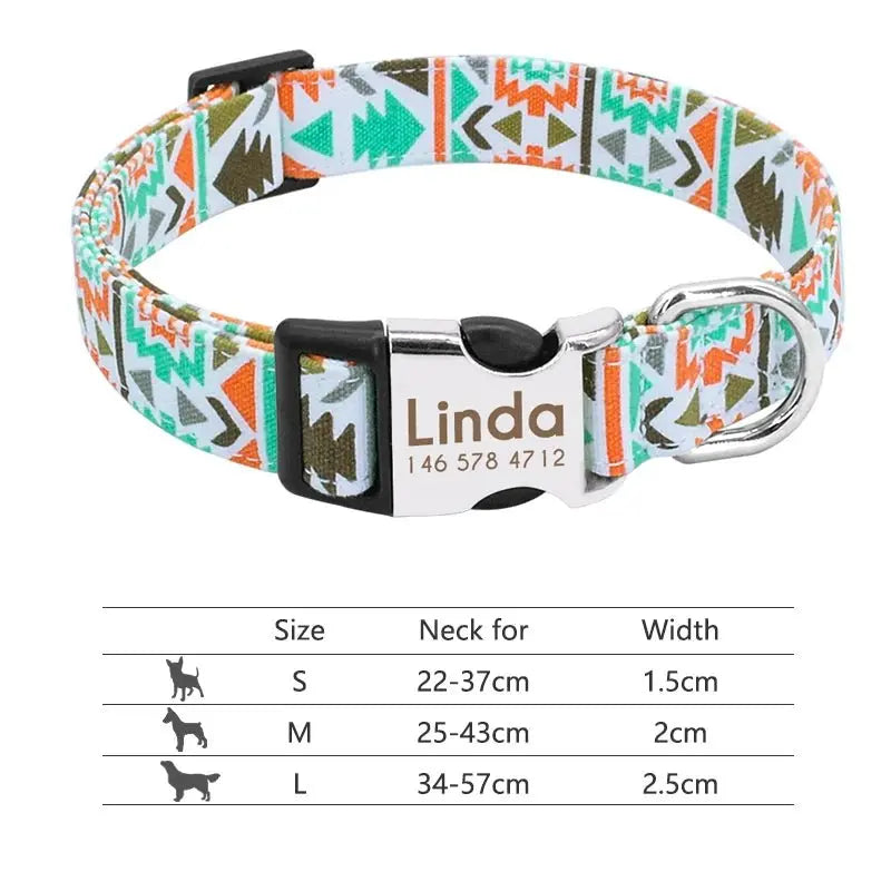 Personalized Reflective Dog Collar - Poochi Paws