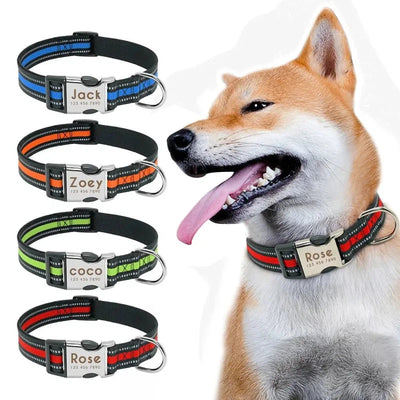 Personalized Reflective Dog Collar - Poochi Paws