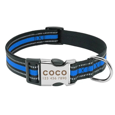Personalized Reflective Dog Collar - Poochi Paws