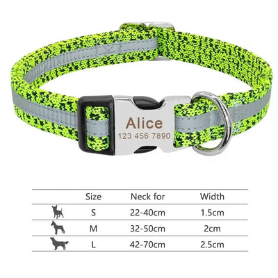 Personalized Reflective Dog Collar - Poochi Paws