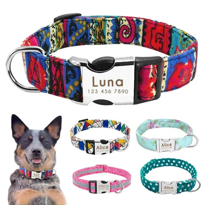 Personalized Reflective Dog Collar - Poochi Paws