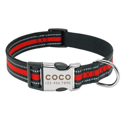 Personalized Reflective Dog Collar - Poochi Paws