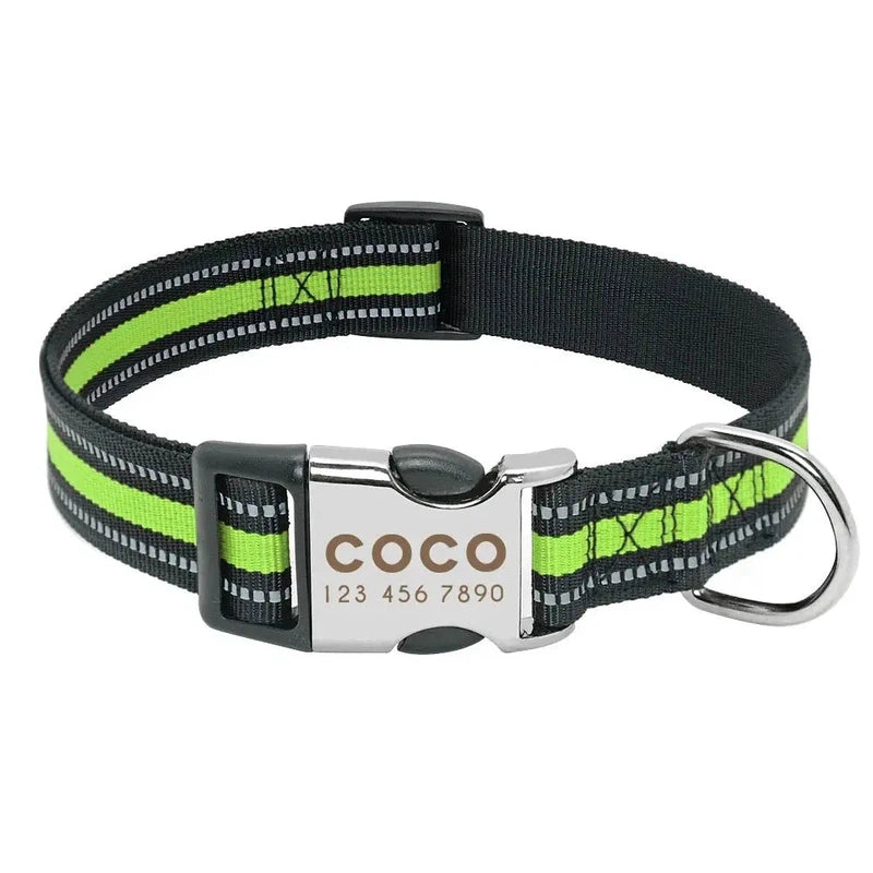 Personalized Reflective Dog Collar - Poochi Paws