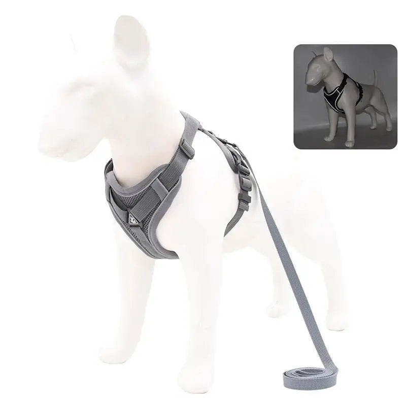 Reflective Dog Harness Set - Poochi Paws
