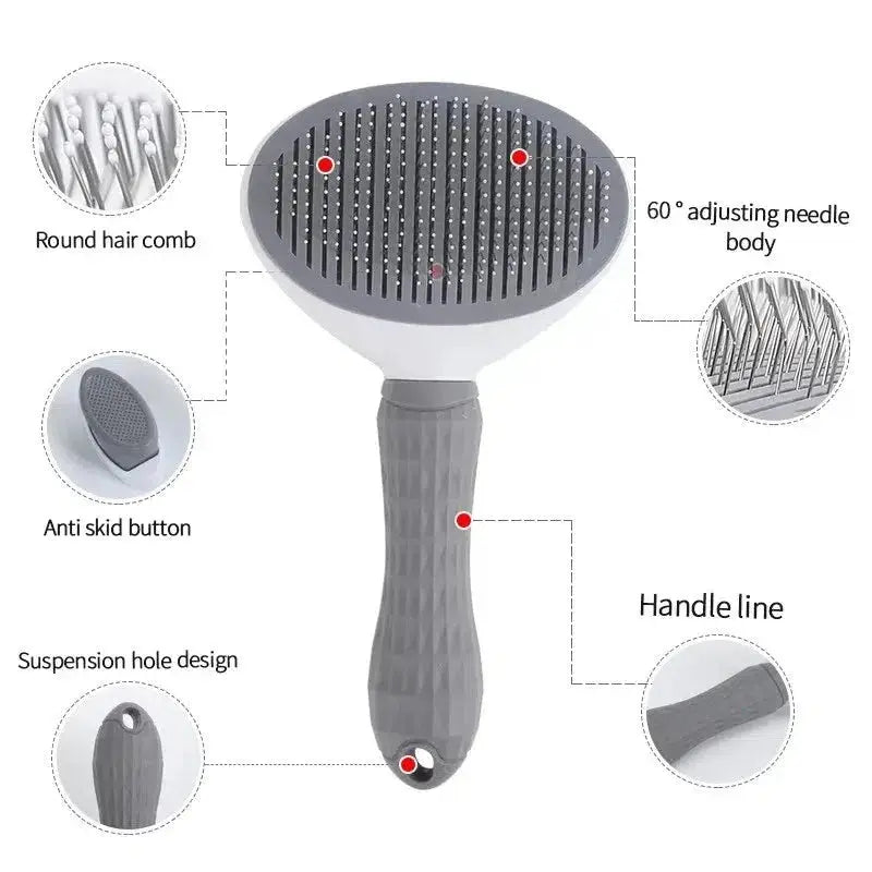 Self-Cleaning Pet Hair Brush - Poochi Paws