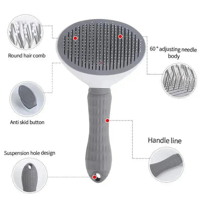 Self-Cleaning Pet Hair Brush - Poochi Paws